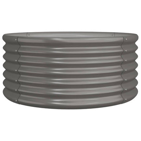 Vidaxx plantekasse 80x80x36 cm galvaniseret stålgrå