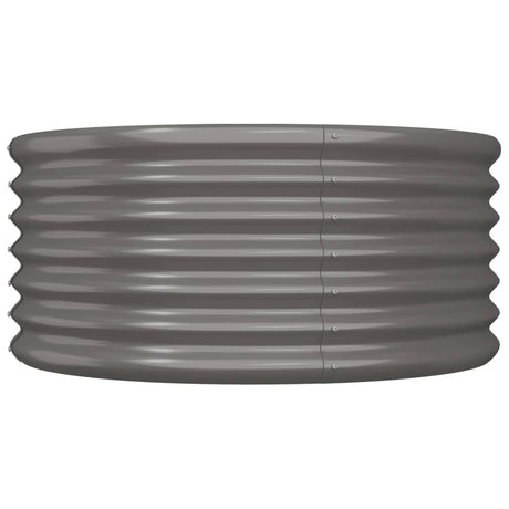 Vidaxx plantekasse 80x80x36 cm galvaniseret stålgrå