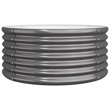 Vidaxl Planning Box 80x80x36 cm galvaniseret stål antracit -farvet