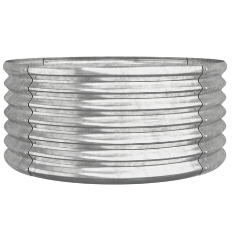 Vidaxx plantekasse 80x80x36 cm galvaniseret stål sølvfarvet