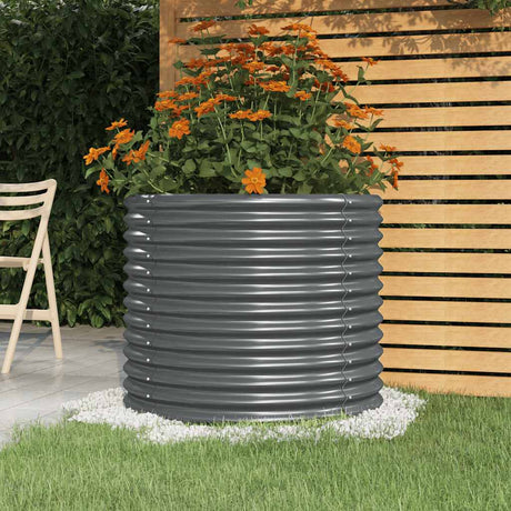 Vidaxx plantekasse 80x80x68 cm galvaniseret stål antracit