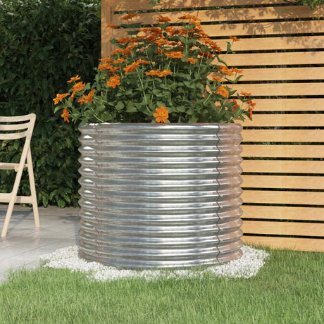 Vidaxx plantekasse 80x80x68 cm galvaniseret stål sølvfarvet