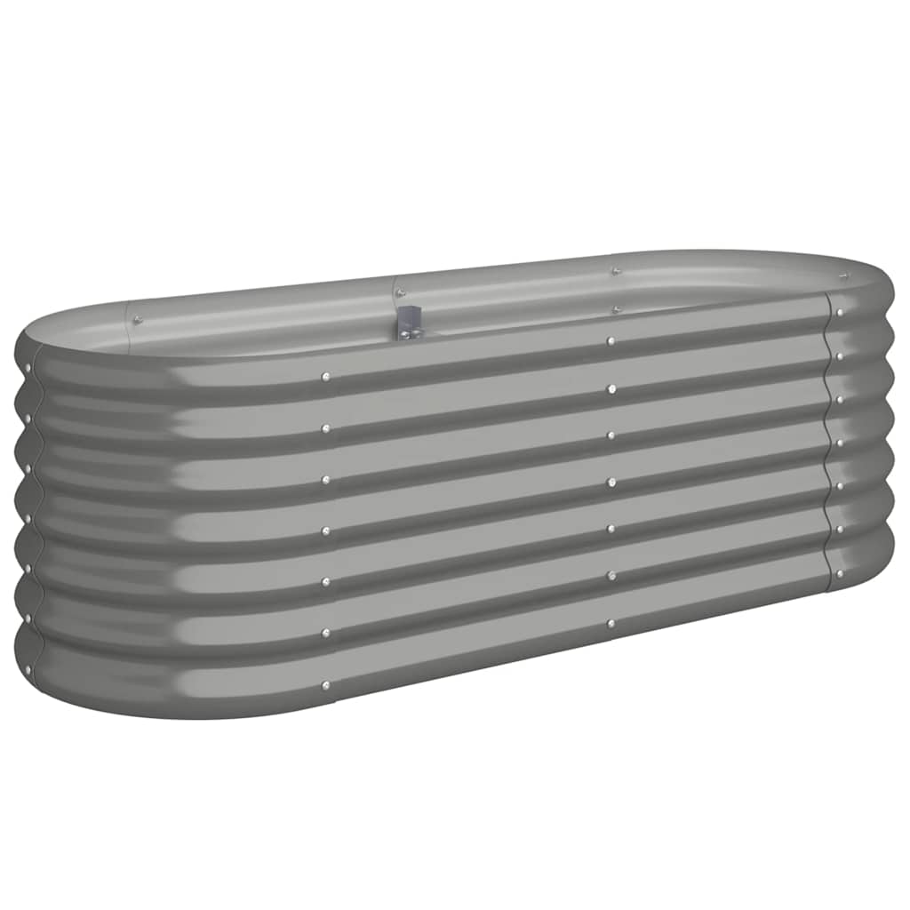 Vidaxl Planning Box 114x40x36 cm galvaniseret stålgrå