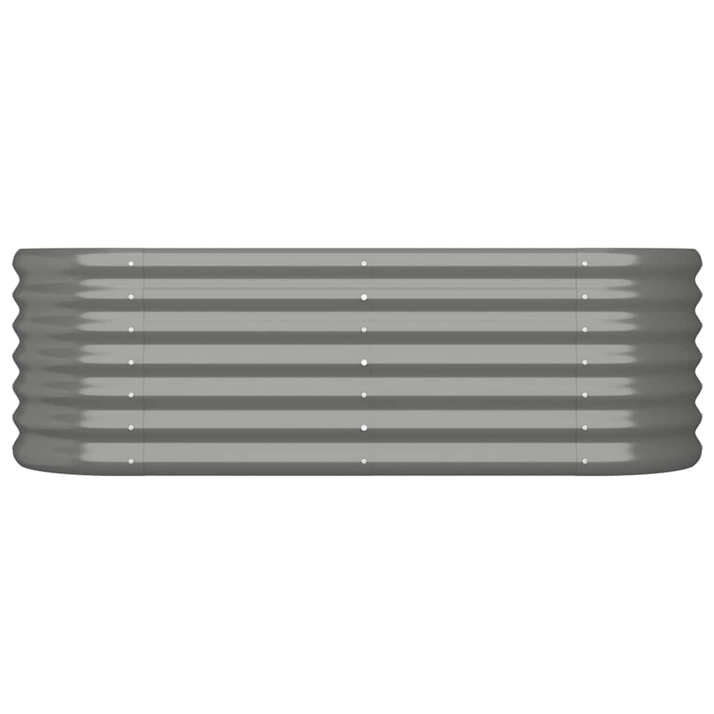 Vidaxl Planning Box 114x40x36 cm galvaniseret stålgrå
