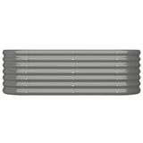 Vidaxl Planning Box 114x40x36 cm galvaniseret stålgrå