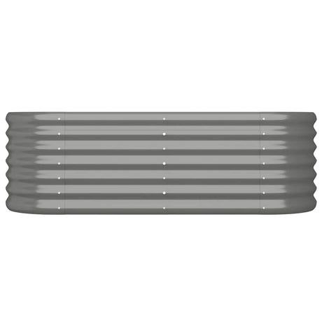 Vidaxl Planning Box 114x40x36 cm galvaniseret stålgrå