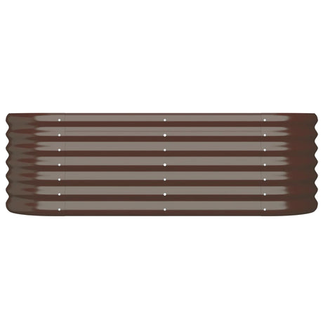 Vidaxl Planning Box 114x40x36 cm galvaniseret stålbrun