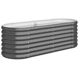 Vidaxl Planning Box 114x40x36 cm galvaniseret stål antracit -farvet