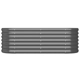 Vidaxl Planning Box 114x40x36 cm galvaniseret stål antracit -farvet
