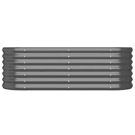 Vidaxl Planning Box 114x40x36 cm galvaniseret stål antracit -farvet