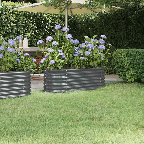 Vidaxl Planning Box 114x40x36 cm galvaniseret stål antracit -farvet
