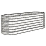 Vidaxl Planning Box 114x40x36 cm galvaniseret stål sølvfarvet