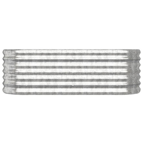 Vidaxl Planning Box 114x40x36 cm galvaniseret stål sølvfarvet