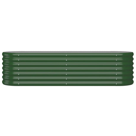 Vidaxl Planning Box 152x40x36 cm galvaniseret stålgrøn