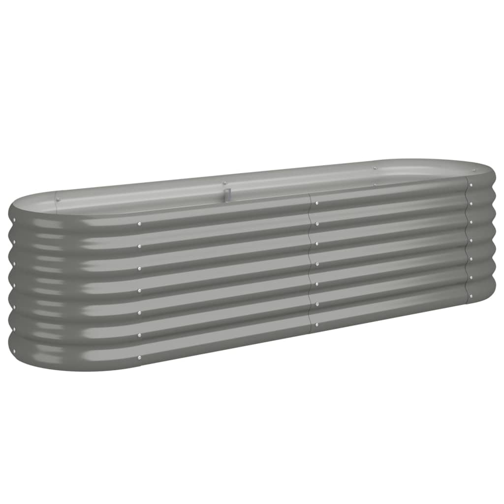 Vidaxl Planning Box 152x40x36 cm galvaniseret stålgrå