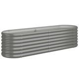 Vidaxl Planning Box 152x40x36 cm galvaniseret stålgrå
