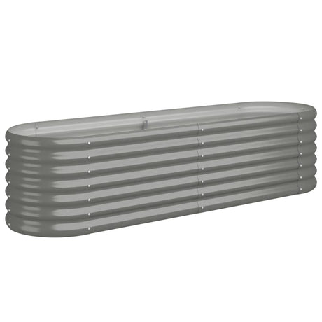 Vidaxl Planning Box 152x40x36 cm galvaniseret stålgrå