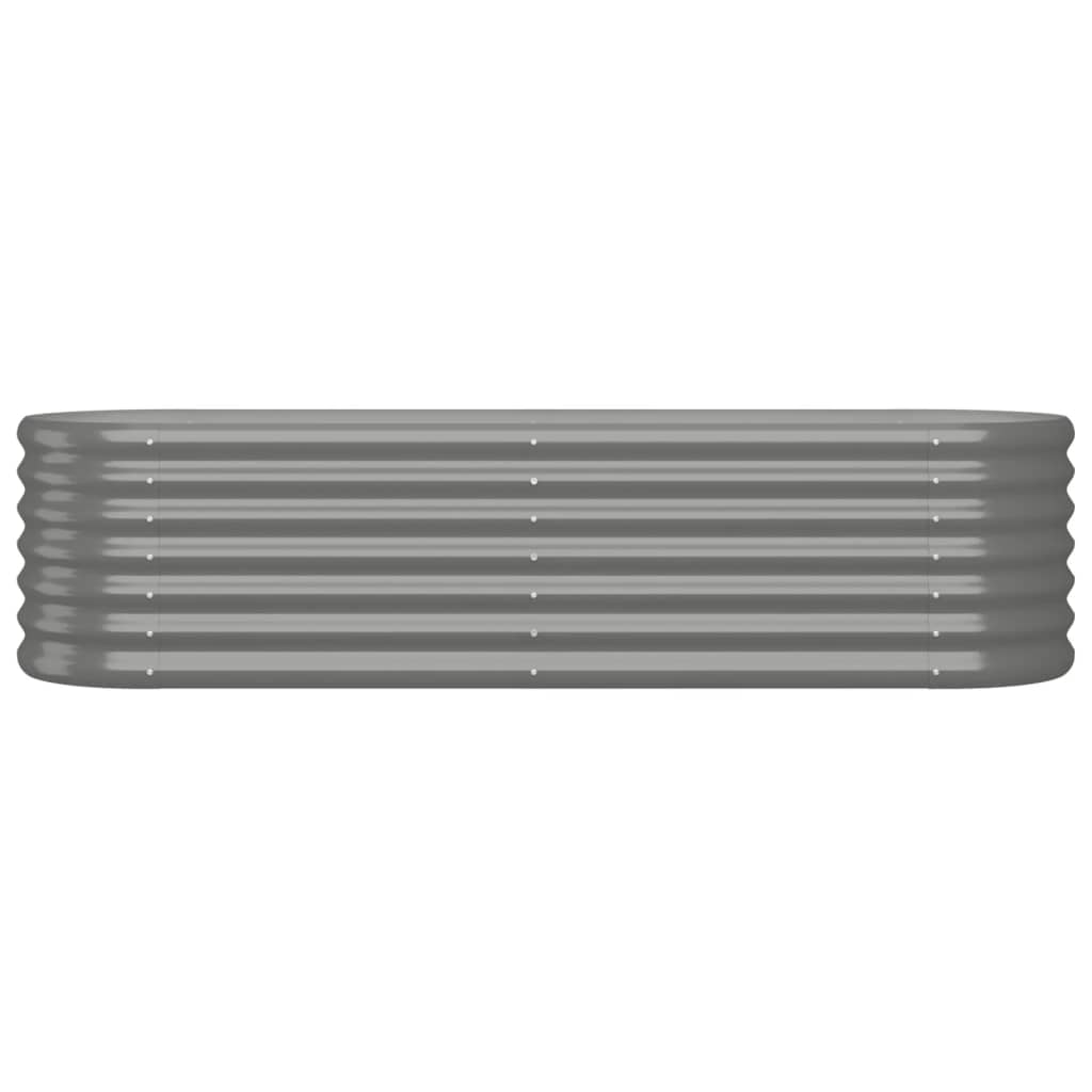 Vidaxl Planning Box 152x40x36 cm galvaniseret stålgrå