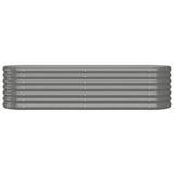 Vidaxl Planning Box 152x40x36 cm galvaniseret stålgrå