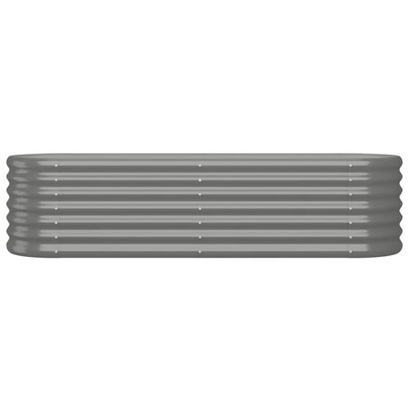Vidaxl Planning Box 152x40x36 cm galvaniseret stålgrå