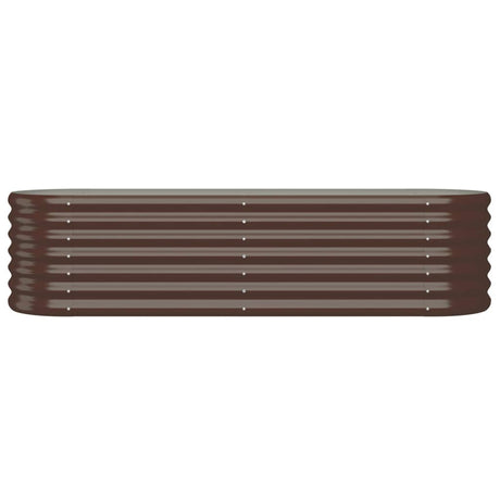 Vidaxl Planning Box 152x40x36 cm galvaniseret stålbrun
