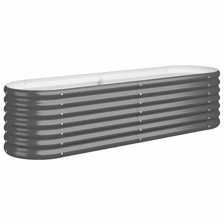 Vidaxl planter 152x40x36 cm galvaniseret stål antracit -farvet