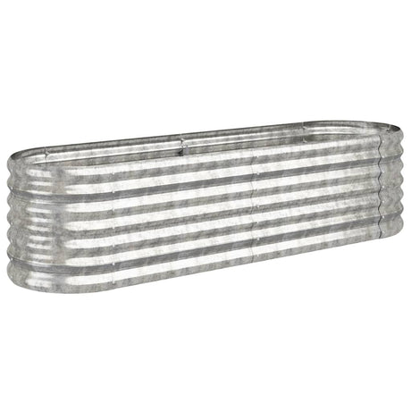 Vidaxl Planning Box 152x40x36 cm galvaniseret stål sølvfarvet