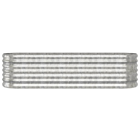 Vidaxl Planning Box 152x40x36 cm galvaniseret stål sølvfarvet