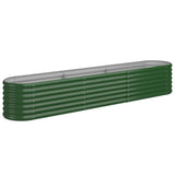 Vidaxx plantekasse 224x40x36 cm galvaniseret stålgrøn