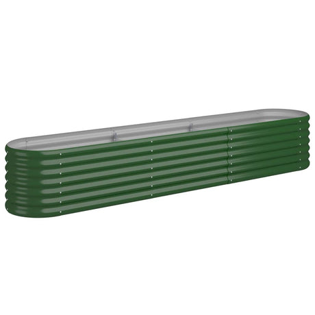 Vidaxx plantekasse 224x40x36 cm galvaniseret stålgrøn