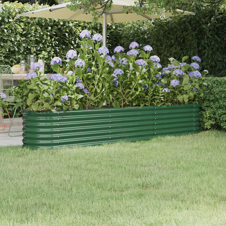 Vidaxx plantekasse 224x40x36 cm galvaniseret stålgrøn