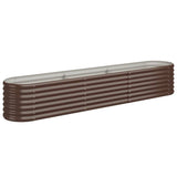 Vidaxx plantekasse 224x40x36 cm galvaniseret stål brun