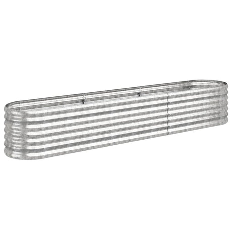 Vidaxx plantekasse 224x40x36 cm galvaniseret stål sølvfarvet