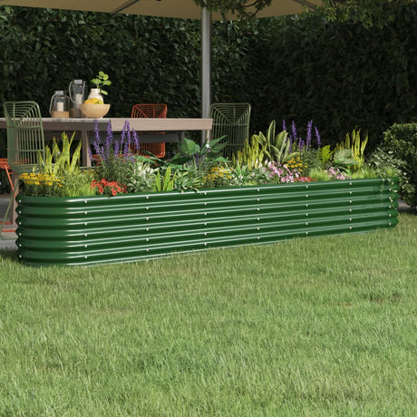 Vidaxx plantekasse 260x40x36 cm galvaniseret stålgrøn