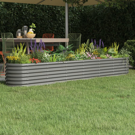 Vidaxx plantekasse 260x40x36 cm galvaniseret stålgrå