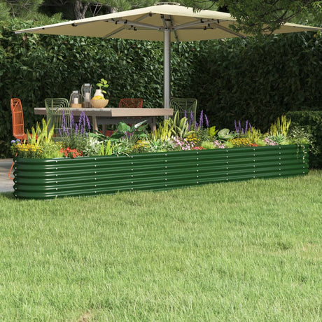 Vidaxx plantekasse 332x40x36 cm galvaniseret stålgrøn