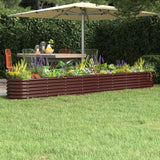 Vidaxx plantekasse 332x40x36 cm galvaniseret stål brun