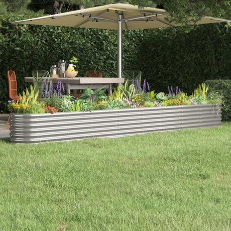 Vidaxx plantekasse 332x40x36 cm galvaniseret stål sølvfarvet
