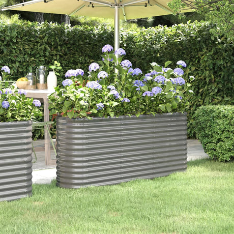 Vidaxx plantekasse 152x40x68 cm galvaniseret stålgrå