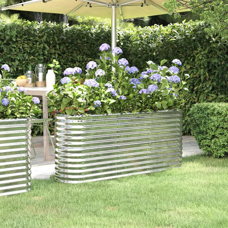 Vidaxx plantekasse 152x40x68 cm galvaniseret stål sølvfarvet