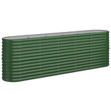Vidaxx plantekasse 224x40x68 cm galvaniseret stålgrøn