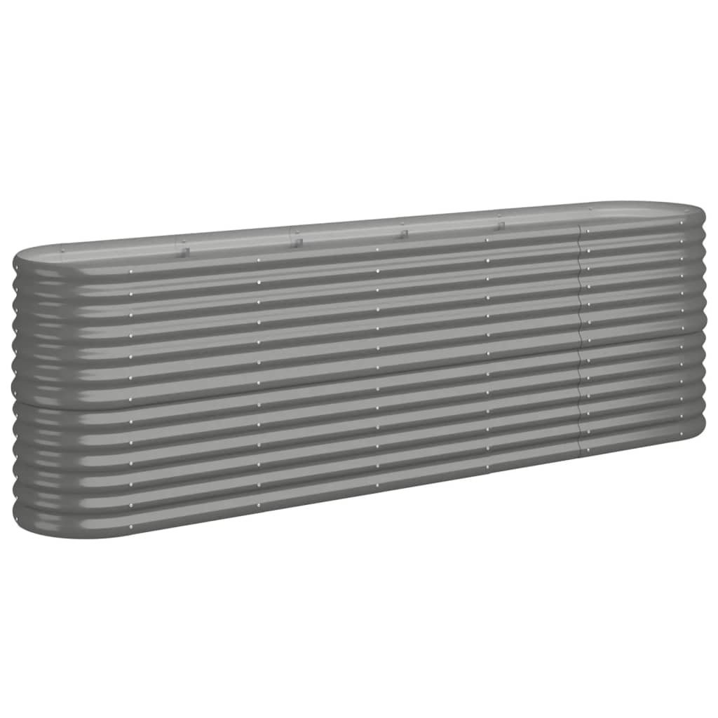 Vidaxx plantekasse 224x40x68 cm galvaniseret stålgrå