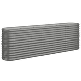 Vidaxx plantekasse 224x40x68 cm galvaniseret stålgrå