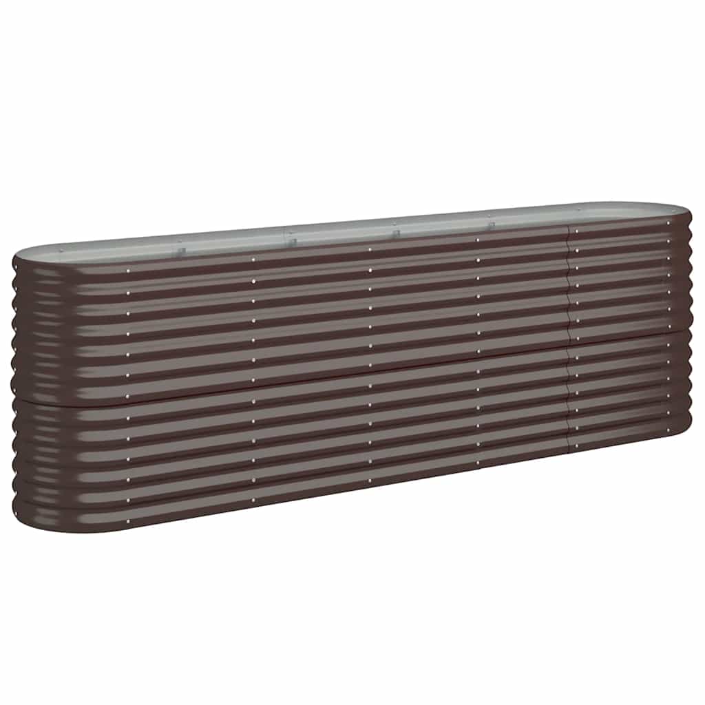Vidaxx plantekasse 224x40x68 cm galvaniseret stål brun
