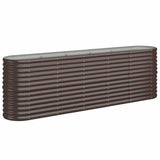 Vidaxx plantekasse 224x40x68 cm galvaniseret stål brun