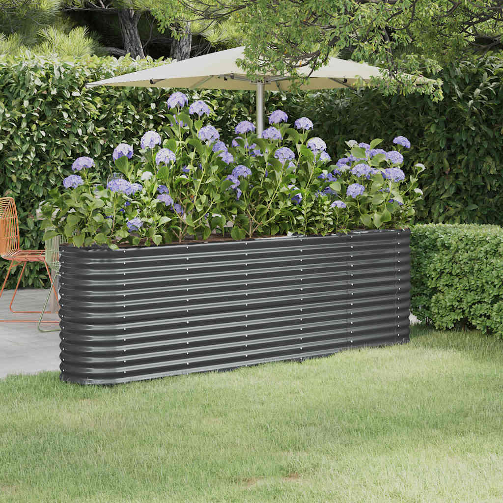 Vidaxx plantekasse 224x40x68 cm galvaniseret stål antracit