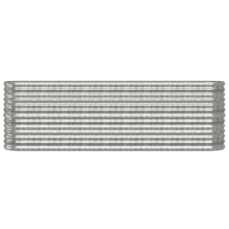 Vidaxx plantekasse 224x40x68 cm galvaniseret stål sølvfarvet