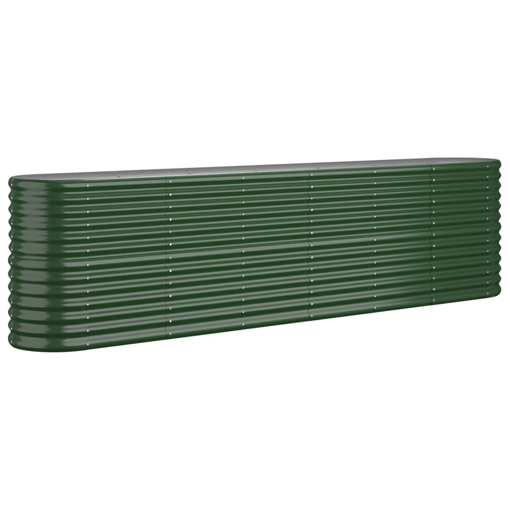 Vidaxx plantekasse 260x40x68 cm galvaniseret stålgrøn