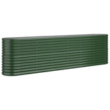 Vidaxx plantekasse 260x40x68 cm galvaniseret stålgrøn