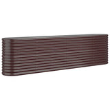 Vidaxx plantekasse 260x40x68 cm galvaniseret stål brun